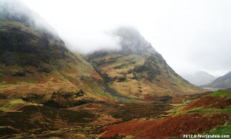 Scenic drive in Scotland Glencoe