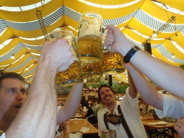 Big Jugs in Germany at Oktoberfest