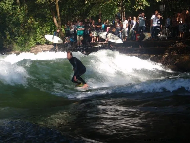 River Surfing in Munich Germany