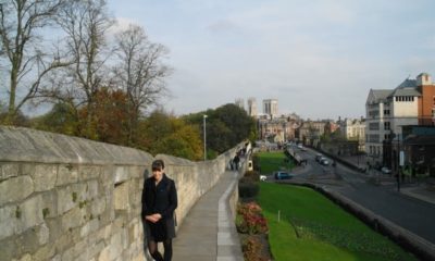 View from York City Wall to the Minster