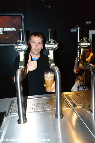 Pouring the Perfect Pint of Guinness at the Guinness Storehouse