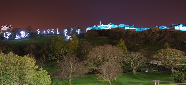 Edinburgh at Night Castle