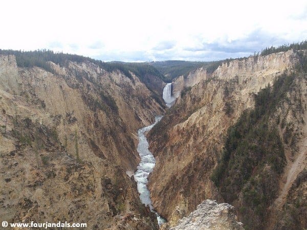 Lower Yellowstone Falls, Yellowstone Park, Artists Point