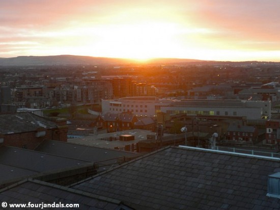 Sunset View from Guinness Storehouse Gravity Bar