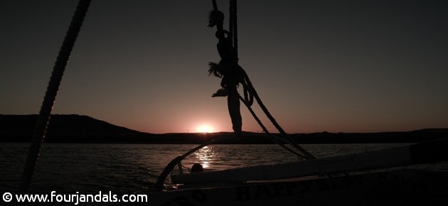 Felucca sunset on the nile