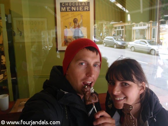 Splurging on chocolate in Quebec City