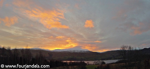 Sunrise over Loch Tay Scotland