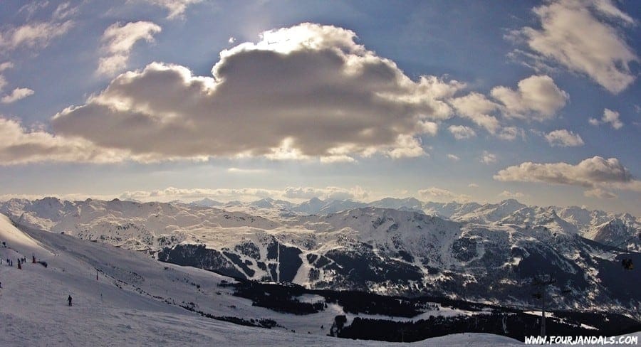 Skiing the Three Valleys in France