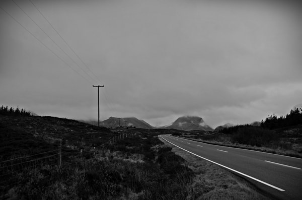 Driving in the Scottish Highlands
