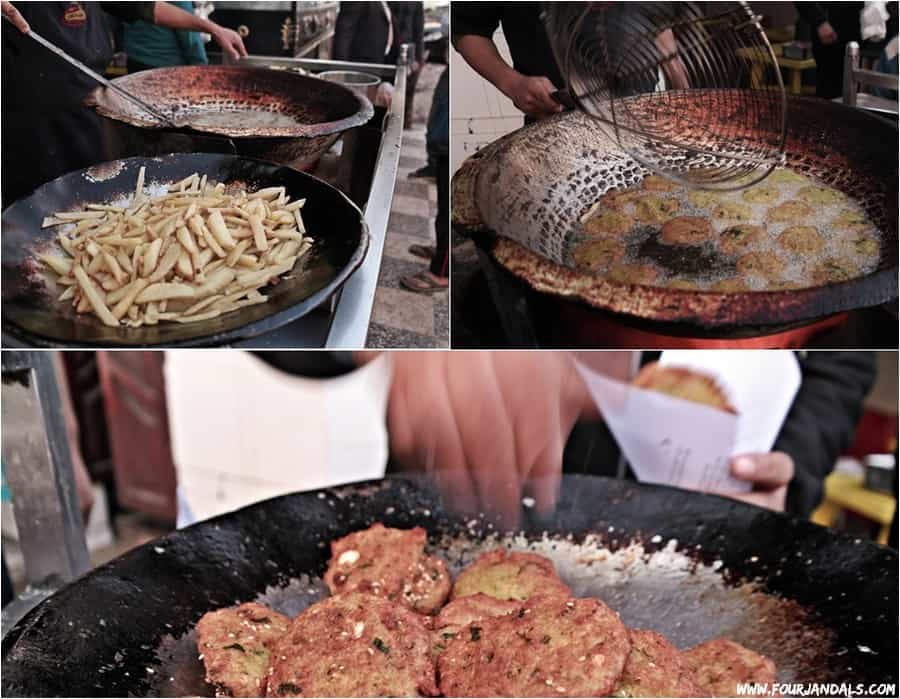 Street food in Egypt Falafel