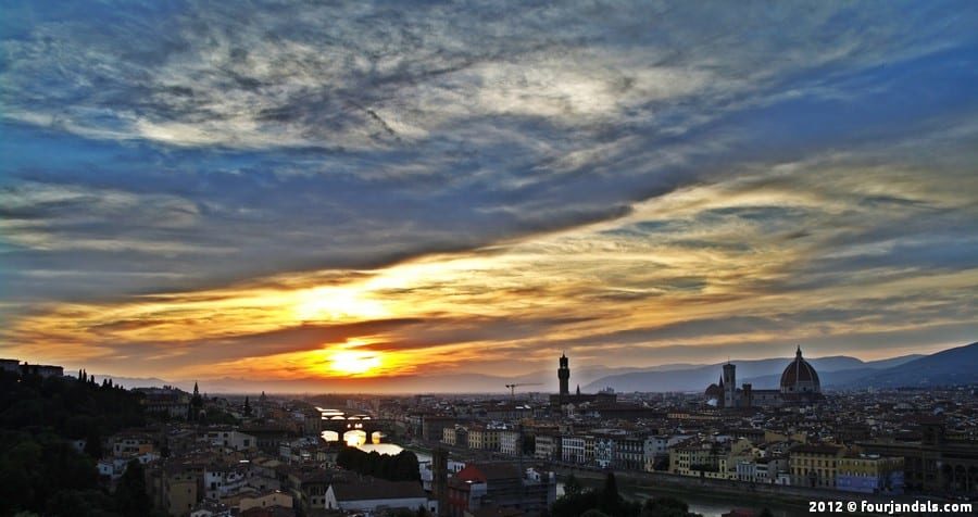 Florence sunset photos