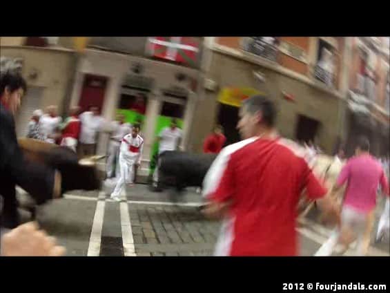 Preparing for the Festival of San Fermin 2013 2 San Fermin Running with the Bulls still