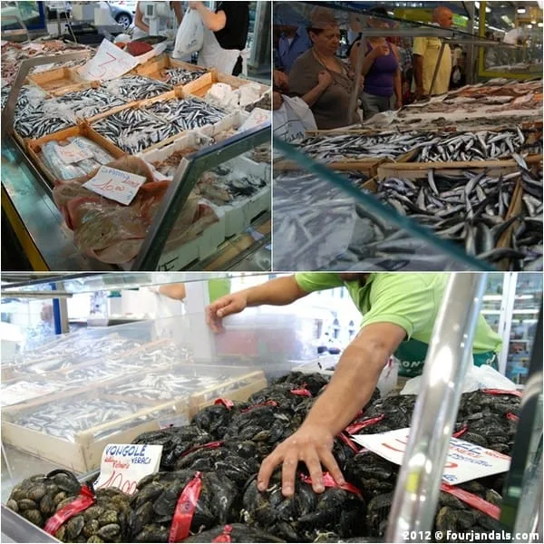 Seafood La Spezia market Seafood La Spezia market