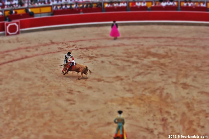 Bullfighting in Pamplona