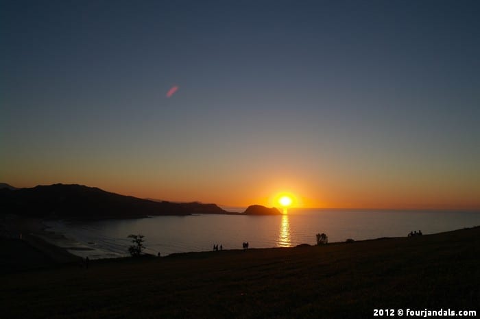 Stoke Travel Surf Camp, Sunset in Zarautz, Spain