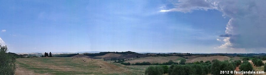 Scooter Tuscany Thunderstorm