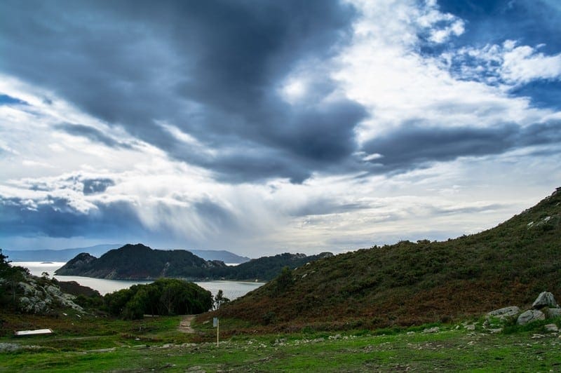 Las Islas Cies view Las Islas Cies, Cies Island, Vigo, Galicia