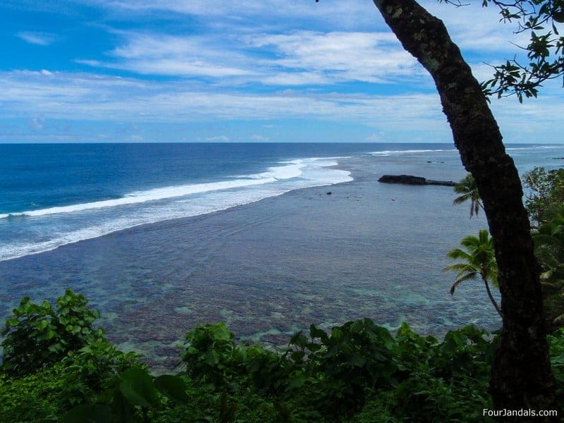 Surfing in Samoa