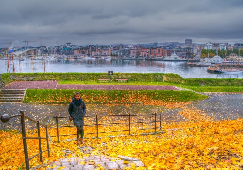 Autumn in Oslo from Akershus Castle