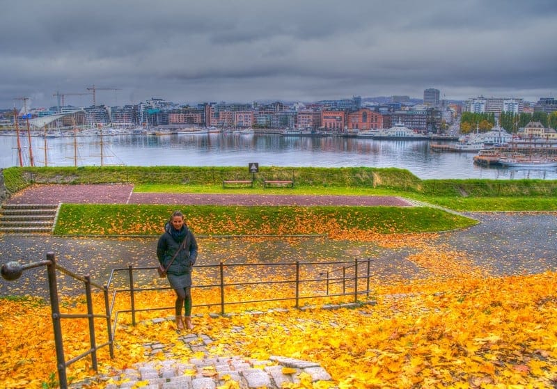 Autumn in Oslo from Akershus Castle