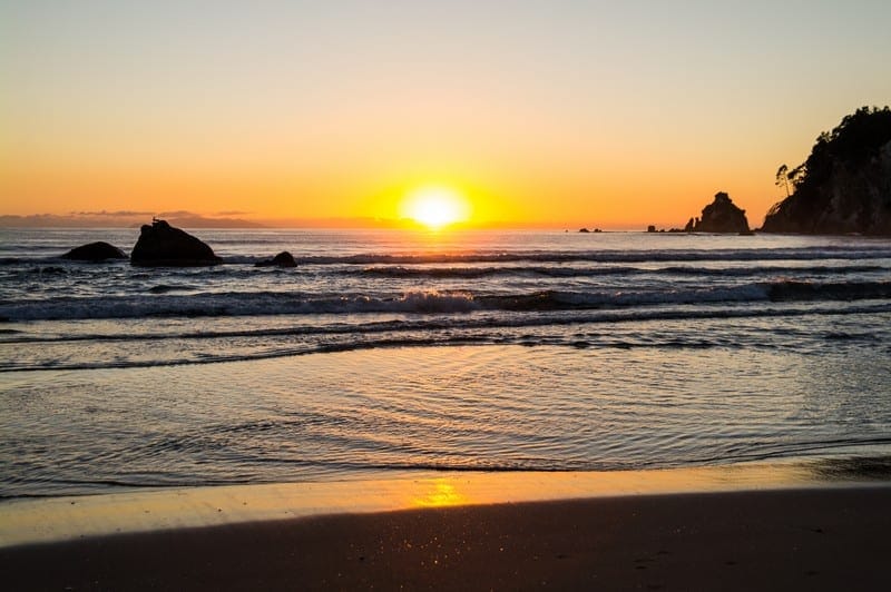 Whangamata Beach, Coromandel Peninsula, New Zealand, Sunrise