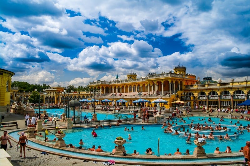 Széchenyi Baths Budapest, travel adventures