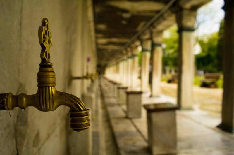 Blue Mosque Foot Wash Tap