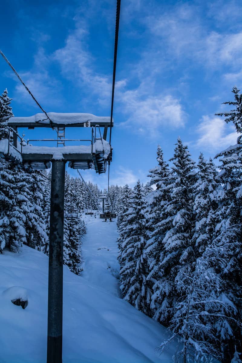 Ecudets Chairlift, La Rosiere Ski Area