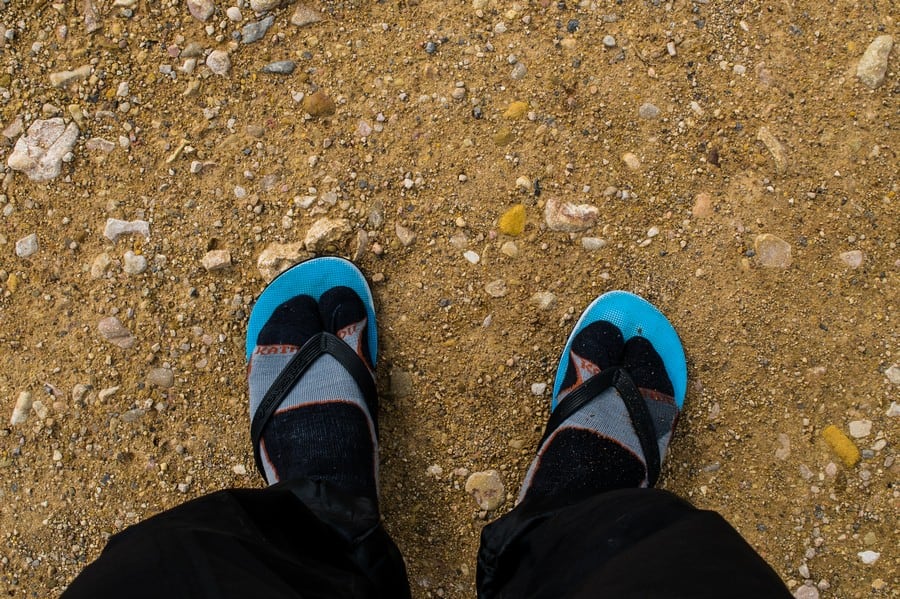 Jandals on the Camino de Santiago