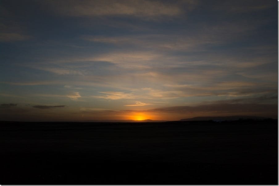 Sunset in Iceland