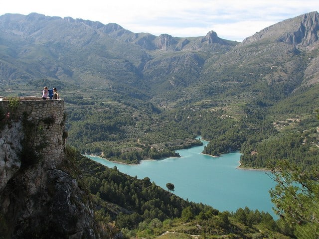Taking a day trip to Guadalest - View accross Guadalest Valley