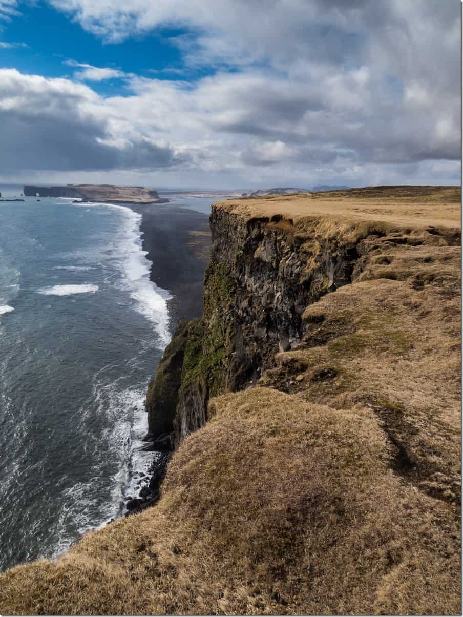 View to Dryholaos from Reynisfjall Point