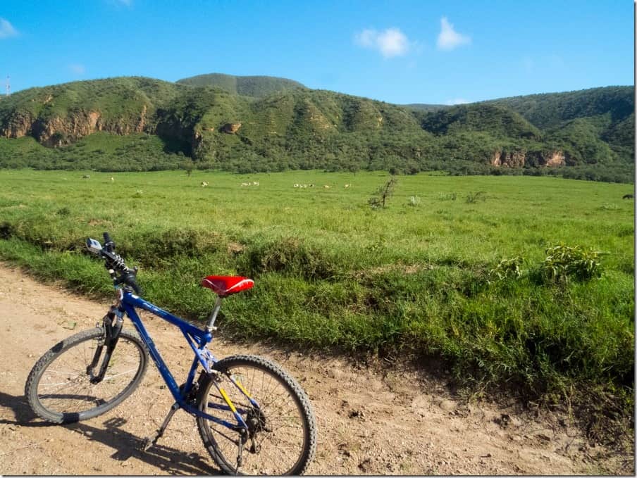 Mountain Biking in Hells Gate National Park, Kenya