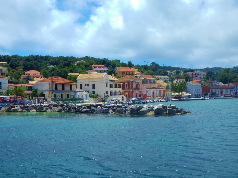 View of Gaios from the boat