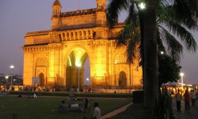 India, Mumbai, Bombay, Goal, Building, Night Photograph