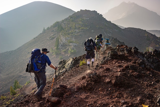 group of person walking in mountain 1365425