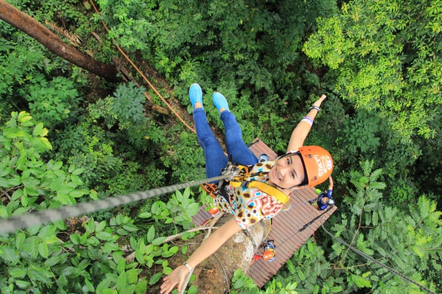 woman wearing orange helmet 2041759