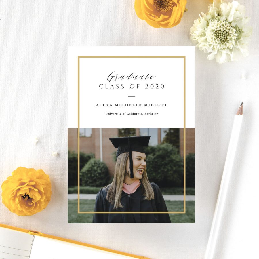 formal frame graduation announcements