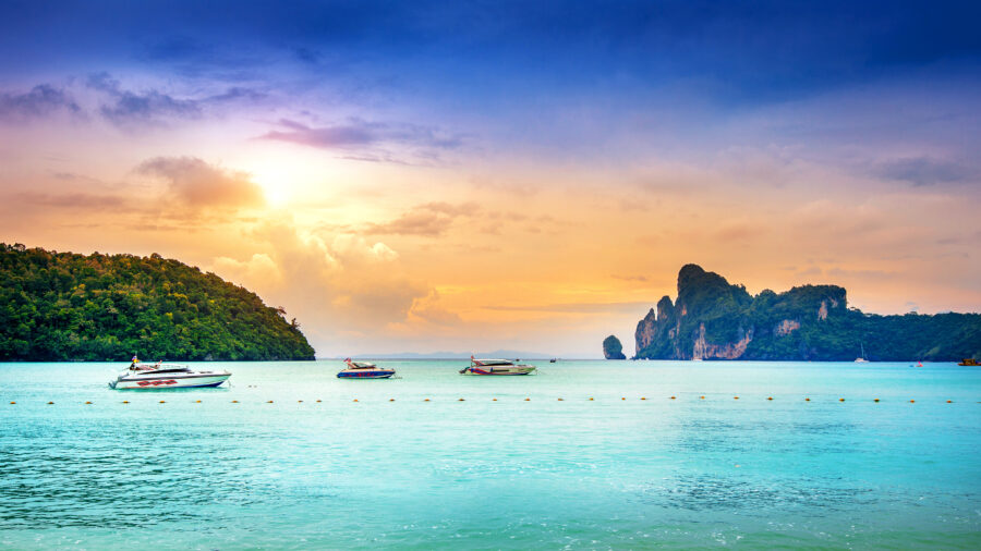 phi phi island ocean thailand