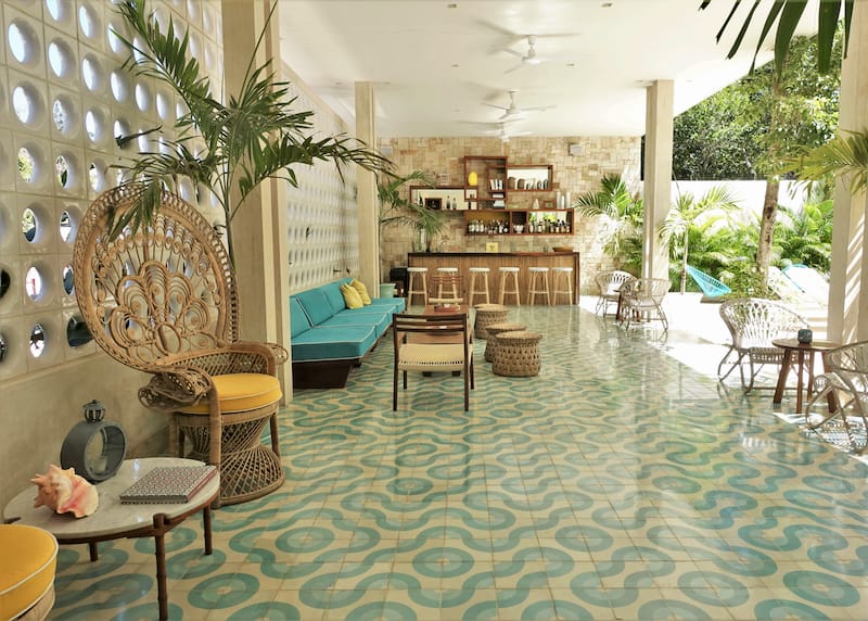 tulum hotel tiki tiki lobby