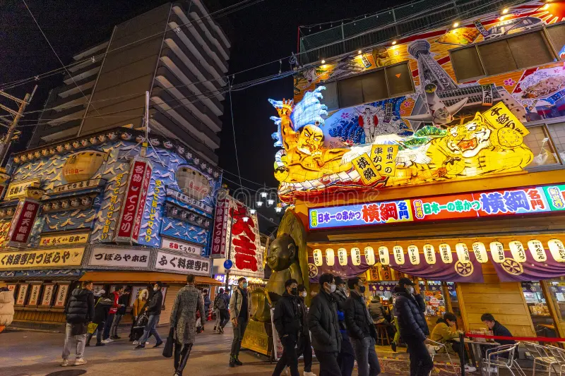 The Ultimate Osaka Food Markets Guide for 2025: What to Eat, Where to Go and Secret Spots 20 osaka japan dec vibrant night view janjan yokocho alley nanyodori shotengai 312723754